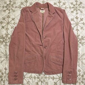 American Eagle Outfitters Dusty Pink Corduroy Blazer